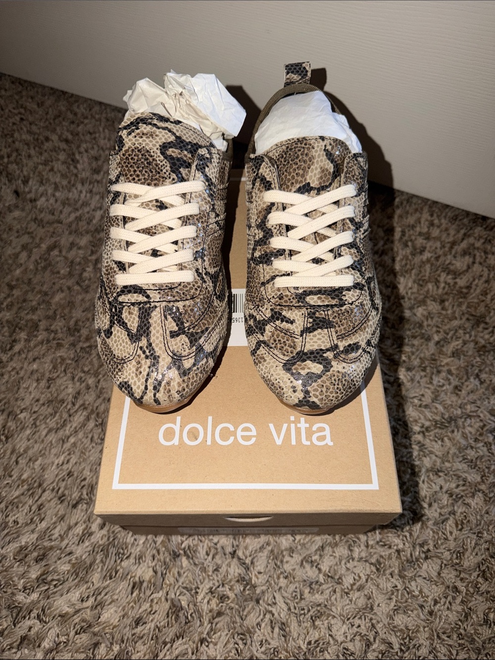 Dolce Vita Viper Snake Print Sneakers